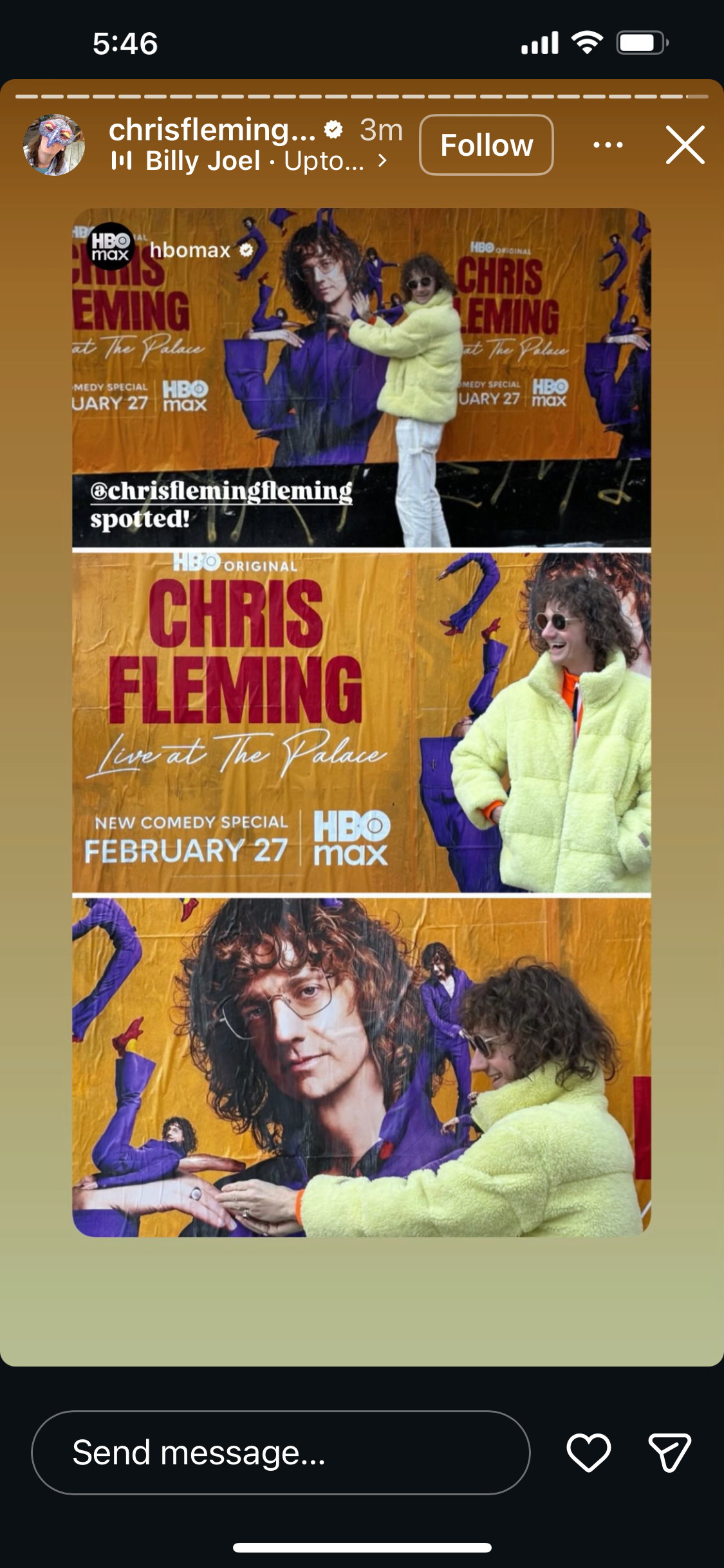 Chris Fleming - Instagram Feb 25